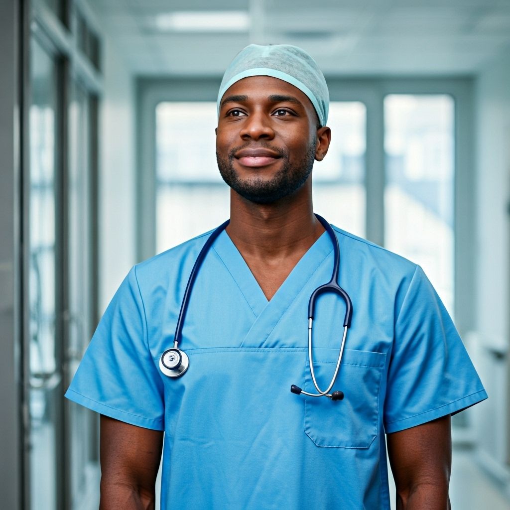 African healthcare professional in Germany
